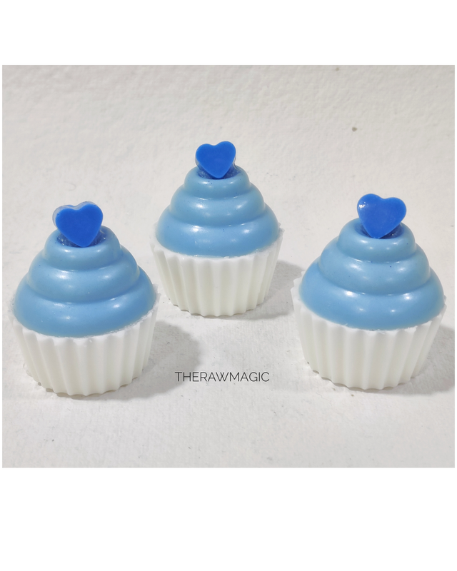 Cup Cake Blue Desert Soap l Organic l Handmade l SLS Free l Kids Friendly (1 Soap)