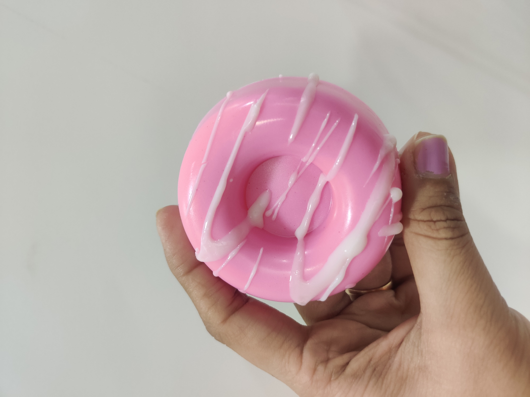 Donut Desert Pink Soap l Organic l Handmade l SLS Free l Kids Friendly (1 Soap)
